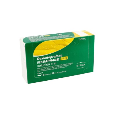 Dexketoprofeno Stadapharm Efg 25 Mg 10 Sobres Solucion Oral 10 ML