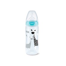 Nuk First Choice+ Biberon Baby Safari Silicona 0-6 Meses Talla Mediana 300 ML