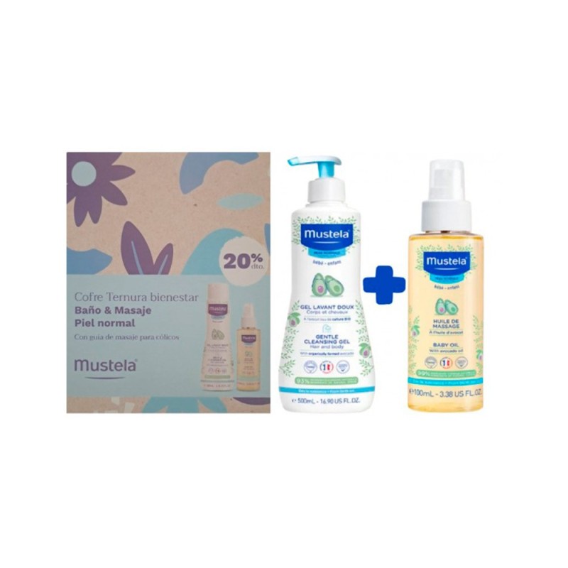 Mustela Set Baño Y Masaje Piel Normal 2 Uds 2 Ct