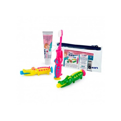 Kin Cepillo Infantil Cocodrilo + Pasta 1 Ud