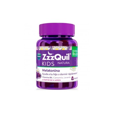 Zzzquil Natura Kids Sabor Frutos Del Bosque 30 Gummies