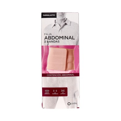 Farmalastic Faja Abdominal 3 Bandas Talla Mediana 1 Ud