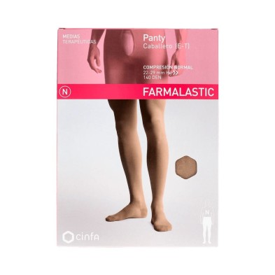 Farmalastic Panty Caballero (E-T) Compresion Normal  Talla Grande Color Beige 1 Ud