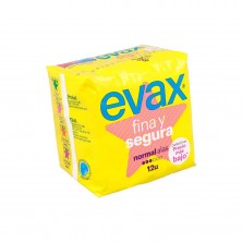 Evax Compresas Finas Normales Con Alas 12  Ud