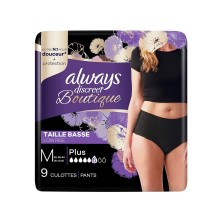 Ausonia Discreet Boutique Pants Absorbente Incontinencia Orina Ligera Negro Talla M 8Ud