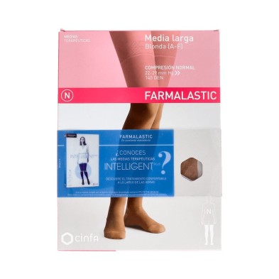Farmalastic Media Larga Blonda (A-F) Compresión Normal Talla Pequeña Camel 1 Ud