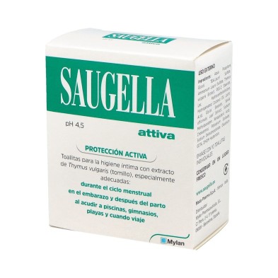 Saugella Attiva Toallitas 10 Ud