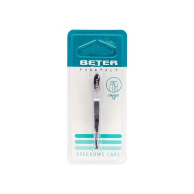 Beter pinza depilación cromada recta 7,2cm 1 Ud