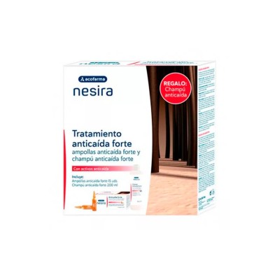 Pack Acofar Nesira  Anticaida Ampollas + Champú 200 ML