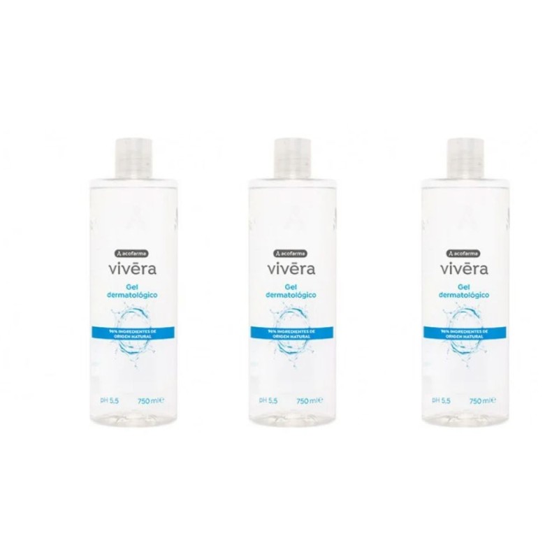 Acofarma Triplo Acofar Vivera Gel Cero 3X750 Ml 750 Ml