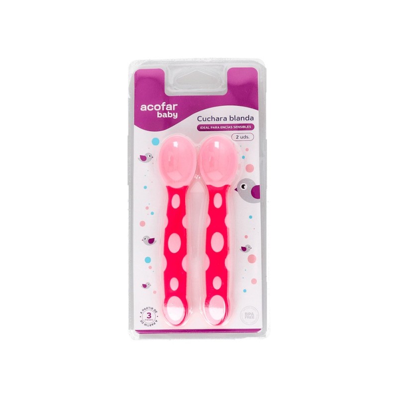 Acofarbaby Cuchara Silicona Blanda +3M 1 Ud