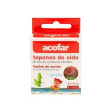 Acofar Tapones Oidos Silicona Moldeada Infantiles 6 Ud
