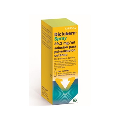 Diclokern Spray 39,2 Mg/Ml Solucion Para Pulverizacion Cutanea 30 ML