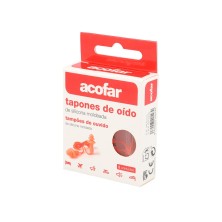 Acofar Tapones Oidos Silicona Moldeada 2 Ud