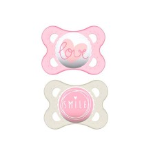 Pack Mam Doble Rosa Chupete Silicona  Original 0-6 M  1 Ud