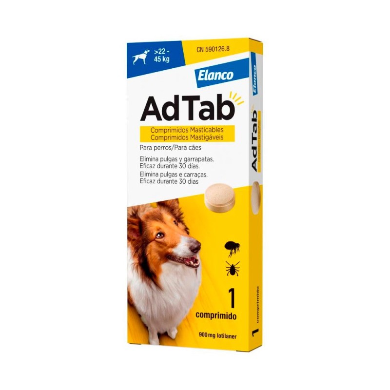 Adtab Perro 900mg Masticables Elanco 1 Ud