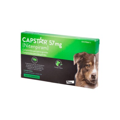 Capstar 57 Mg Para Perros Grandes 6 Comprimidos