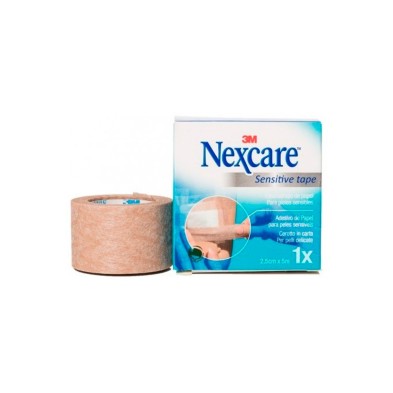 3M Nexcare Sensitive Esparadrapo Hipoalergico Tape 5mx5cm Color Carne 1 Ud