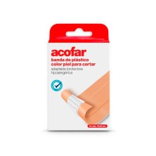 Acofar Banda De Plastico Para Cortar 1mx6cm Color Piel 10 Ud