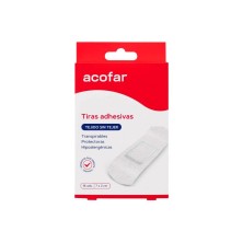 Acofar Tiras Adhesivas Hipoalergenicas Tejido Sin Tejer 16 Ud
