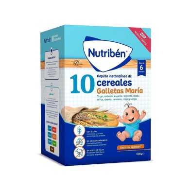 Nutriben 10 Cereales Galletas Maria 600 GR