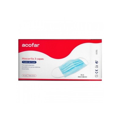 Acofar Mascarilla Quirúrgica 3 Capas 50 Ud