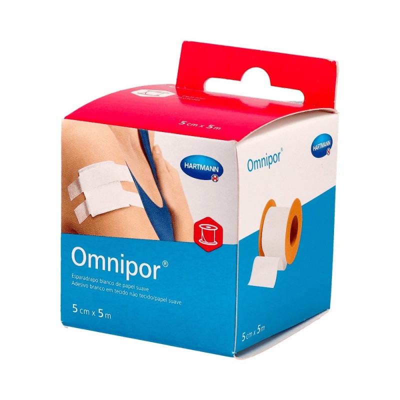 Omnipor Esparadrapo Hipoalergico Papel 5m X5cm 1 Ud