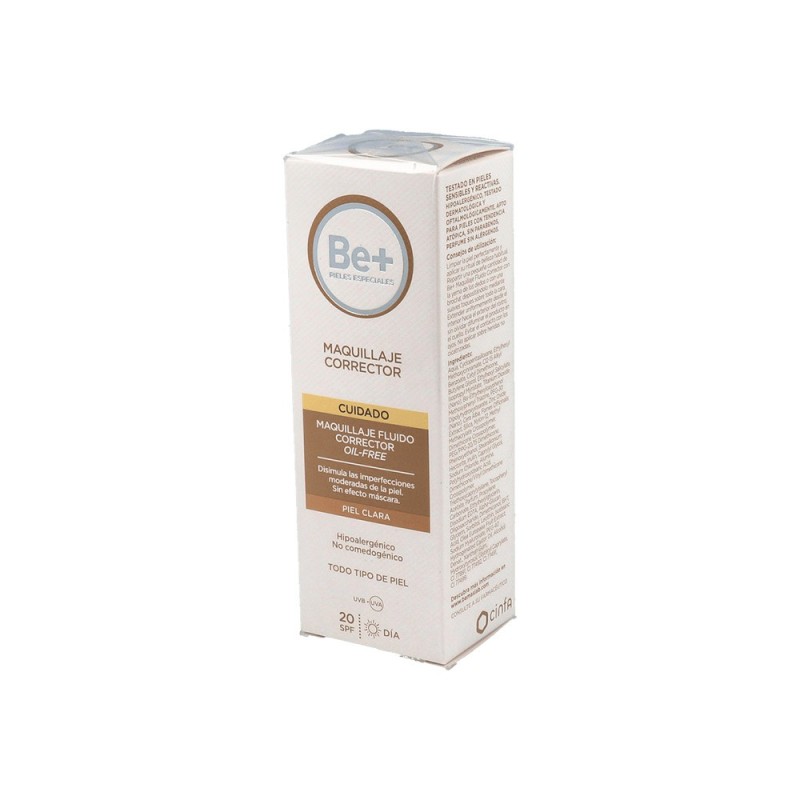 Be+ Maquillaje Fluido Corrector Oil Free Spf 20 Piel Clara 40 ML