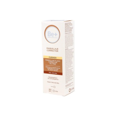 Be+ Maquillaje Fluido Corrector Oil Free Spf 20 Piel Oscura 40 ML