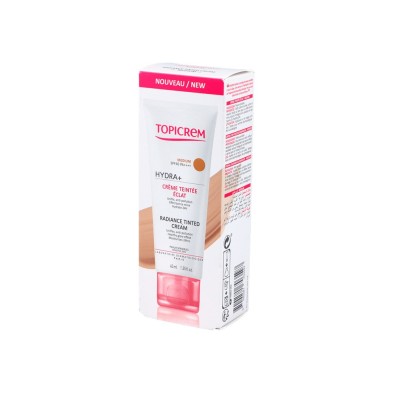 Topicrem Hydra+ Crema Con Color Iluminadora Medio Spf 40 40 ML