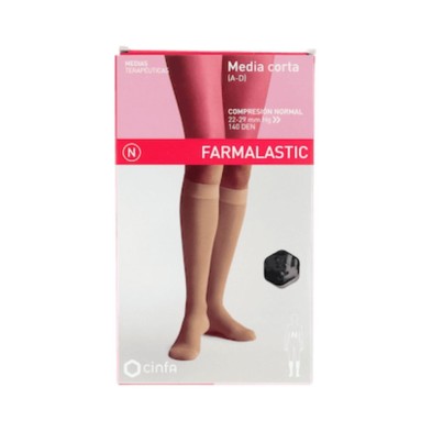 Farmalastic Media Corta (A-D) Compresión Normal Negra Talla Pequeña 1 Ud