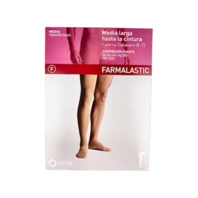 Farmalastic Media Una Pierna Cintura Compresion Fuerte Derecha Talla Extragrande 1 Ud