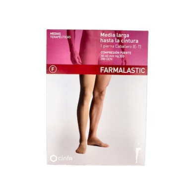 Farmalastic Media Caballero Cintura Compresion Fuerte Talla Extragrande 1 Ud