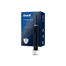 Oral-B Cepillo Dental Electrico Recargable Vitality Pro Color Negro 1 Unidad + 2 Recambios