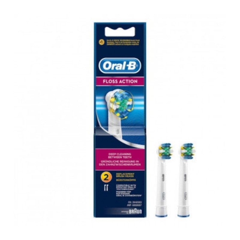 Oral-B Floss Action Cepillo Dental Eléctrico Recargable + Recambio 2 Cabezales 1 Ud