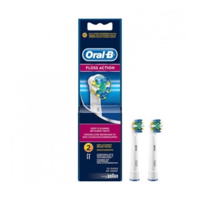 Oral-B Floss Action Cepillo Dental Eléctrico Recargable + Recambio 2 Cabezales 1 Ud