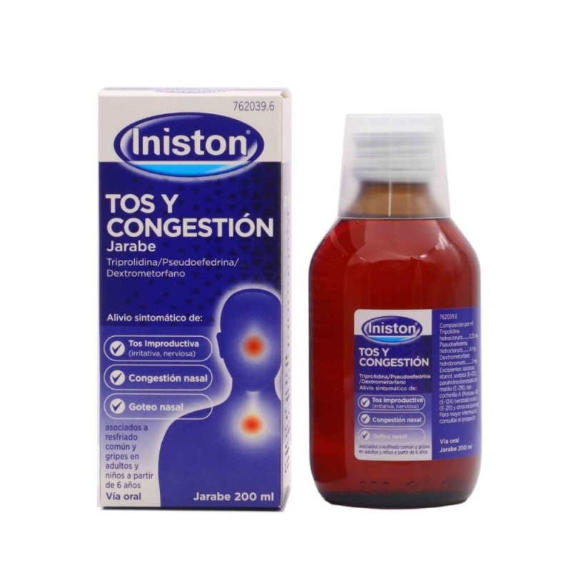 INISTON ANTITUSIVO Y DESCONGESTIVO JARABE 200 ML