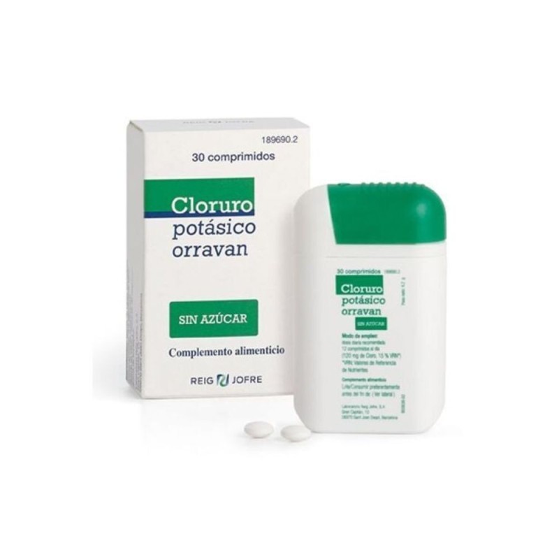 Cloruro Potásico Aromat Orravan 30 Comprimidos