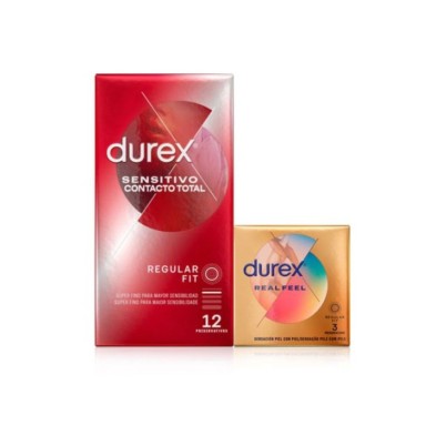 PACK DUREX CONTACTO TOTAL 12 U+REAL FEEL 3 U