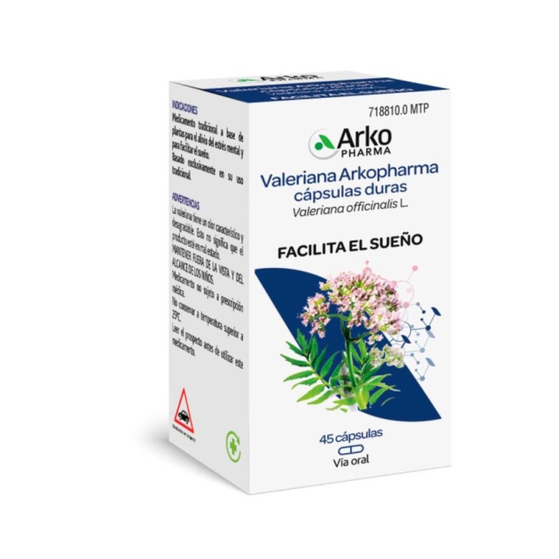 Valeriana Arkopharma 350 MG 45 Cápsulas
