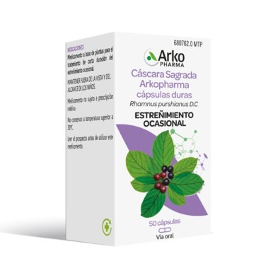 ARKOCAPSULAS CASCARA SAGRADA 250MG 50 CAPSULAS