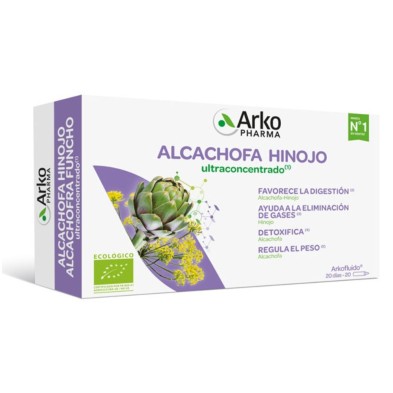 Arkofluido Alcachofa Hinojo Mate Y Uva 20 Ampollas