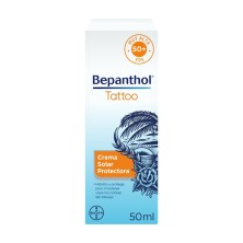 Bepanthol Tattoo Crema Solar 50. Proteccion Solar para Tatuajes SPF50 50 ML