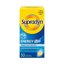 Supradyn Energy 50+  contiene 30 Comprimidos Efervescentes
