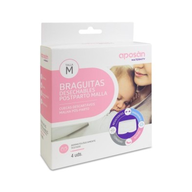 Aposan Braga Postparto Desechables Maternity Talla M 4 Ud