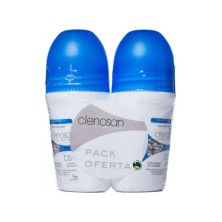 CLENOSAN DUPLO DESODORANTE ROLL-ON  MINERAL ALUMBRE