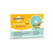 JUANOLA PROPOLIS CON MIEL Y ZINC 24X60 MG