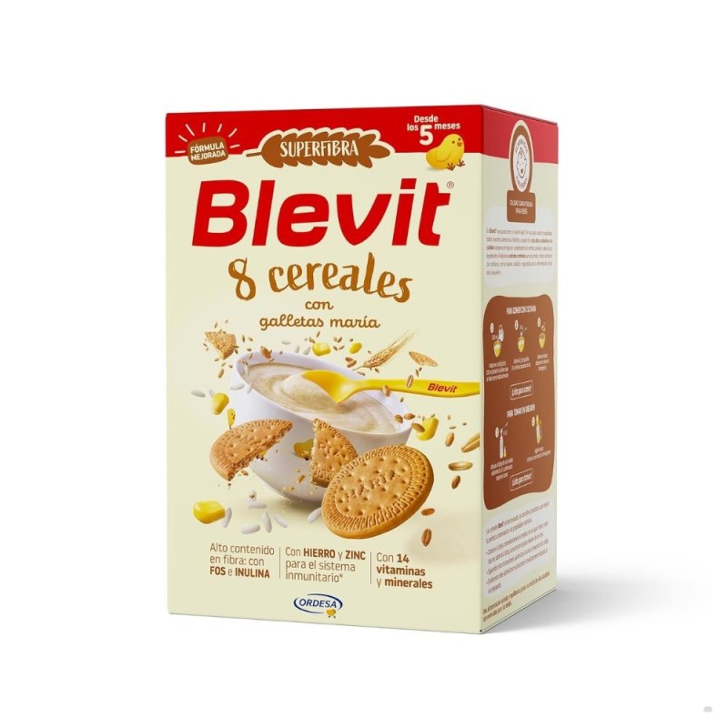 Blevit Superfibra 8 Cereal Con Galleta María 500GR
