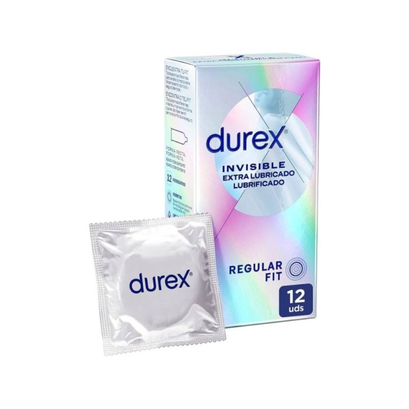 Durex Invisible Extra Lubricado Extrafino 12 U