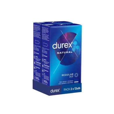 Duplo Durex Natural Plus (Natural Comfort) 2X12 Unidades